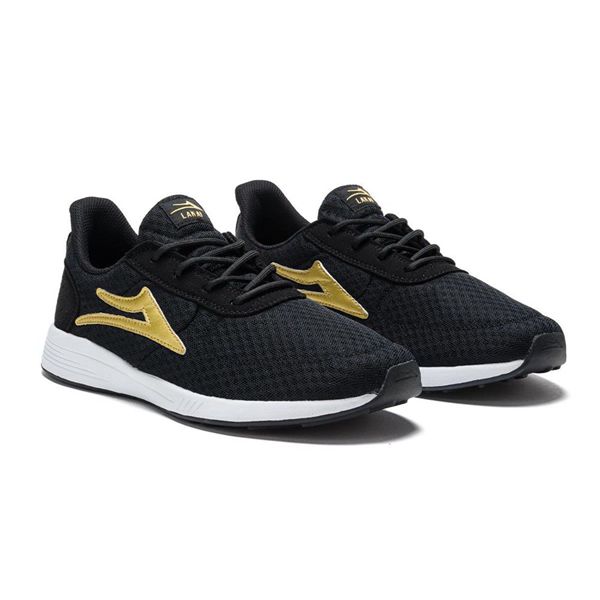 LaKai Evo Black/Gold Skate Shoes Mens | Australia FS8-4770
